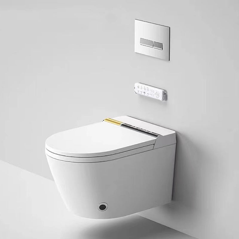 Elongated Wall Mounted Bidet Smart Bidet with Heated Seat and Warm Air Dryer Clearhalo 'Bathroom Remodel & Bathroom Fixtures' 'Bidets' 'Home Improvement' 'home_improvement' 'home_improvement_bidets' 'Toilets & Bidets' 7434566