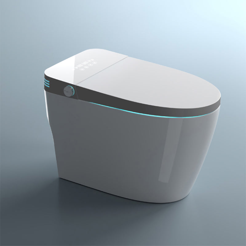 Contemporary Floor Standing Bidet Elongated White Foot Sensor Ceramic Clearhalo 'Bathroom Remodel & Bathroom Fixtures' 'Bidets' 'Home Improvement' 'home_improvement' 'home_improvement_bidets' 'Toilets & Bidets' 7434576