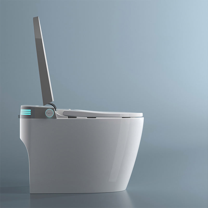 Contemporary Floor Standing Bidet Elongated White Foot Sensor Ceramic Clearhalo 'Bathroom Remodel & Bathroom Fixtures' 'Bidets' 'Home Improvement' 'home_improvement' 'home_improvement_bidets' 'Toilets & Bidets' 7434581