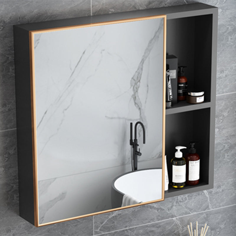 Single Sink Bath Vanity Black Wall Mount Modern Metal Base Vanity Set Clearhalo 'Bathroom Remodel & Bathroom Fixtures' 'Bathroom Vanities' 'bathroom_vanities' 'Home Improvement' 'home_improvement' 'home_improvement_bathroom_vanities' 7435344
