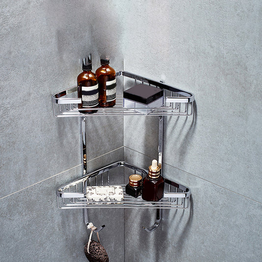 Bath Shelf Bathroom Accessory Kit Metal Drill and Screw Mount Bathroom Hardware Set Clearhalo 'Bathroom Hardware Sets' 'Bathroom Hardware' 'Bathroom Remodel & Bathroom Fixtures' 'bathroom_hardware_sets' 'Home Improvement' 'home_improvement' 'home_improvement_bathroom_hardware_sets' 7437868