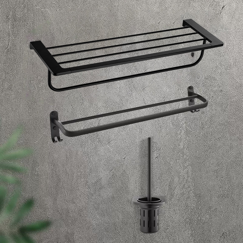 Grey Bath Hardware Set Metal 3 - Piece Bathroom Hardware Set Clearhalo 'Bathroom Hardware Sets' 'Bathroom Hardware' 'Bathroom Remodel & Bathroom Fixtures' 'bathroom_hardware_sets' 'Home Improvement' 'home_improvement' 'home_improvement_bathroom_hardware_sets' 7437898