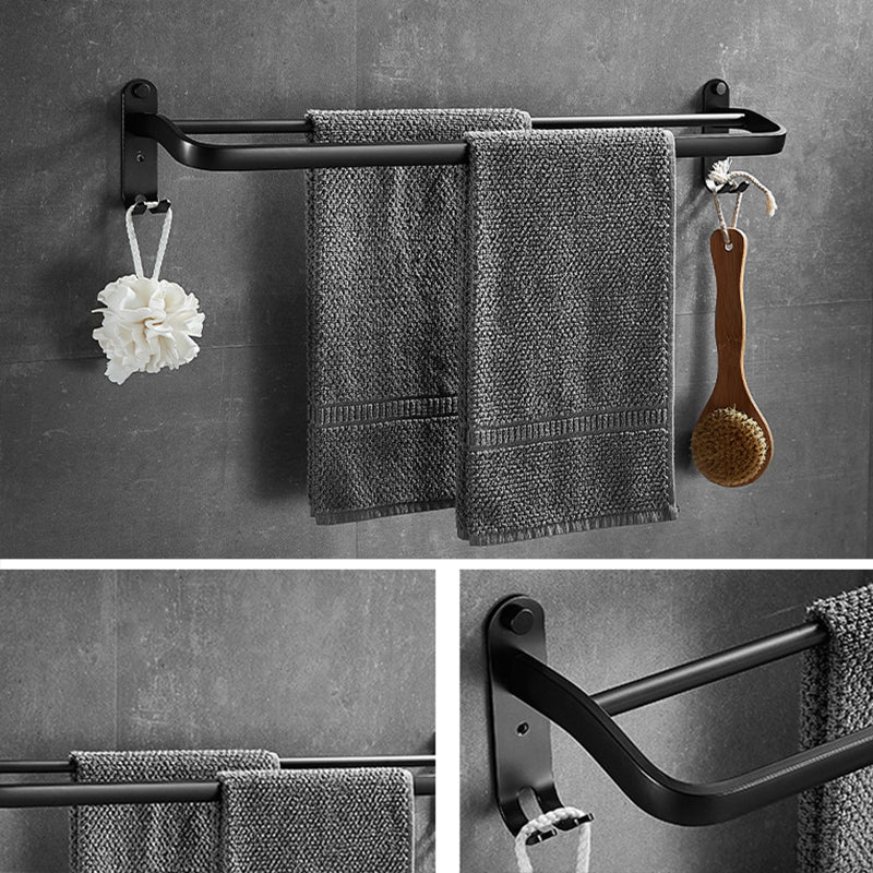 Grey Bath Hardware Set Metal 3 - Piece Bathroom Hardware Set Clearhalo 'Bathroom Hardware Sets' 'Bathroom Hardware' 'Bathroom Remodel & Bathroom Fixtures' 'bathroom_hardware_sets' 'Home Improvement' 'home_improvement' 'home_improvement_bathroom_hardware_sets' 7437901