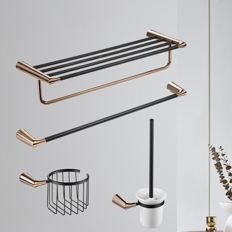 Luxury Bathroom Hardware Set Bathroom Shelf Bathroom Accessory Kit Gold Round Clearhalo 'Bathroom Hardware Sets' 'Bathroom Hardware' 'Bathroom Remodel & Bathroom Fixtures' 'bathroom_hardware_sets' 'Home Improvement' 'home_improvement' 'home_improvement_bathroom_hardware_sets' 7437936