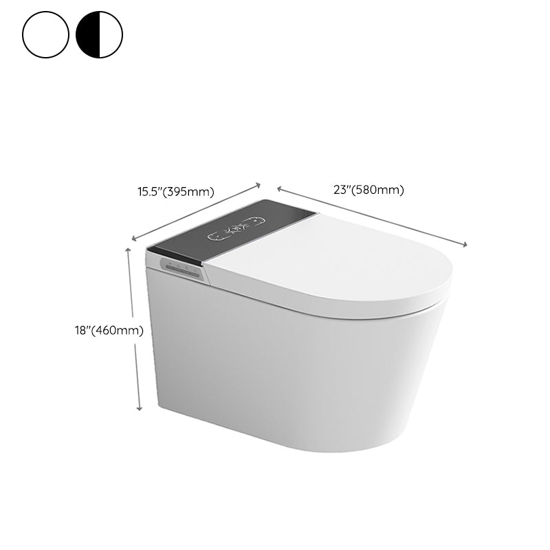 15.55" L Smart Bidet Elongated with Water Pressure Control Toilet Clearhalo 'Bathroom Remodel & Bathroom Fixtures' 'Bidets' 'Home Improvement' 'home_improvement' 'home_improvement_bidets' 'Toilets & Bidets' 7438175