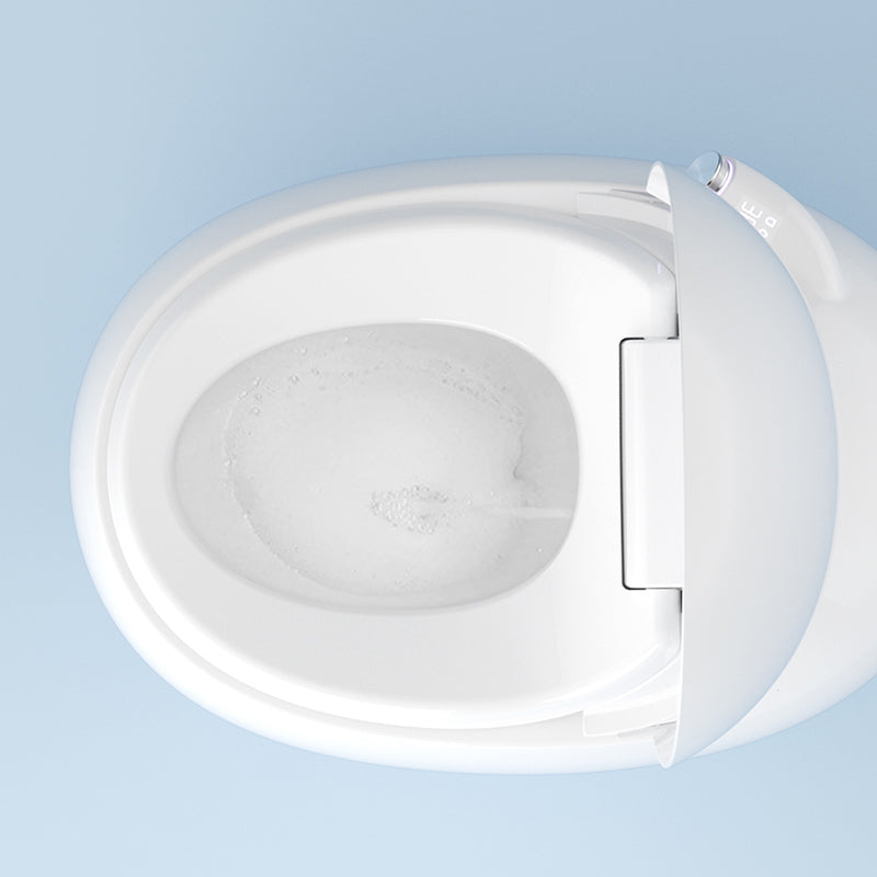 White Round Bidet Heated Seat Floor Mount Bidet Mounting Hardware Included Clearhalo 'Bathroom Remodel & Bathroom Fixtures' 'Bidets' 'Home Improvement' 'home_improvement' 'home_improvement_bidets' 'Toilets & Bidets' 7438219