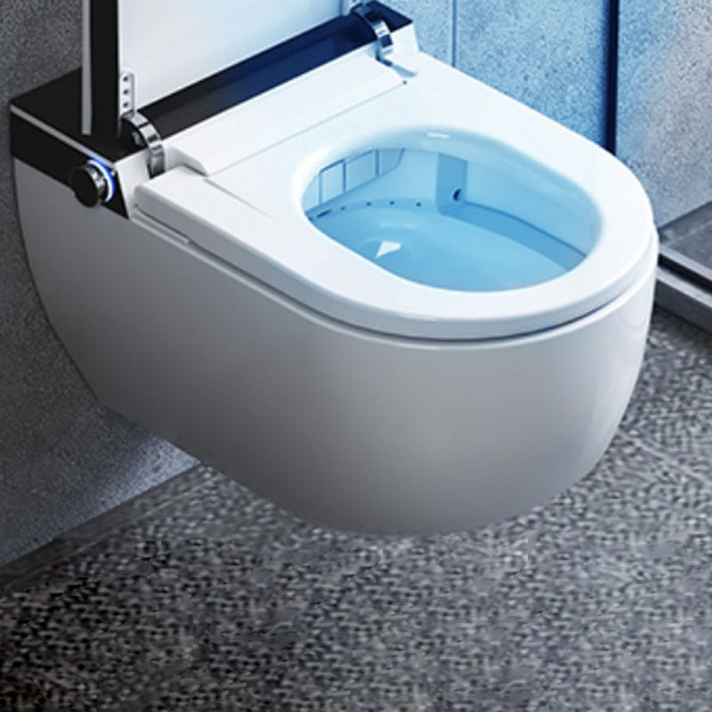 Electronic Elongated Toilet Vitreous China Wall Mounted Bidet Clearhalo 'Bathroom Remodel & Bathroom Fixtures' 'Bidets' 'Home Improvement' 'home_improvement' 'home_improvement_bidets' 'Toilets & Bidets' 7438282
