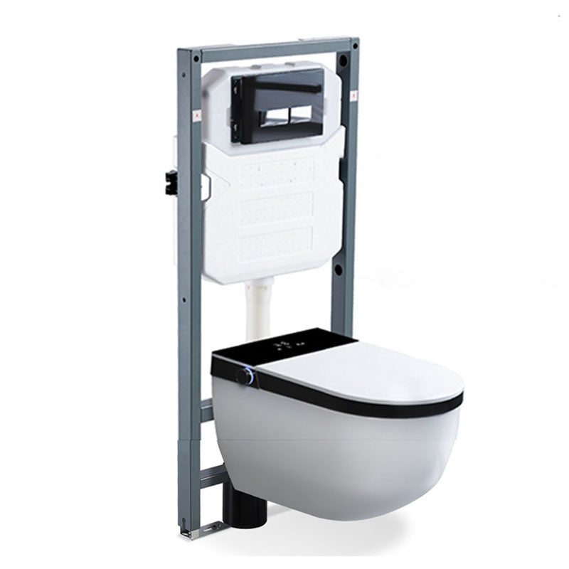 Electronic Elongated Toilet Vitreous China Wall Mounted Bidet Clearhalo 'Bathroom Remodel & Bathroom Fixtures' 'Bidets' 'Home Improvement' 'home_improvement' 'home_improvement_bidets' 'Toilets & Bidets' 7438285