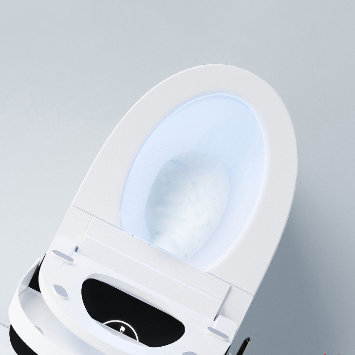 Ceramic White Floor Standing Bidet,18.11" High Elongated Bidet Clearhalo 'Bathroom Remodel & Bathroom Fixtures' 'Bidets' 'Home Improvement' 'home_improvement' 'home_improvement_bidets' 'Toilets & Bidets' 7438293