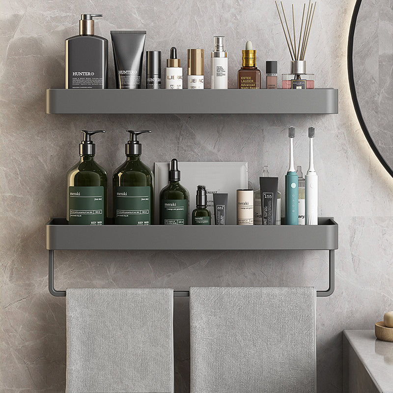 Minimalist Matte Metal Bathroom Accessory Set Modern Bath Shelf Clearhalo 'Bathroom Hardware Sets' 'Bathroom Hardware' 'Bathroom Remodel & Bathroom Fixtures' 'bathroom_hardware_sets' 'Home Improvement' 'home_improvement' 'home_improvement_bathroom_hardware_sets' 7444579