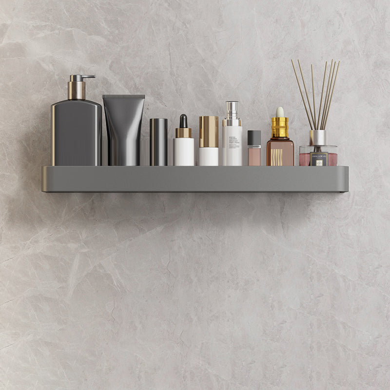 Minimalist Matte Metal Bathroom Accessory Set Modern Bath Shelf 20" Towel Bar Not Included 1 Piece Clearhalo 'Bathroom Hardware Sets' 'Bathroom Hardware' 'Bathroom Remodel & Bathroom Fixtures' 'bathroom_hardware_sets' 'Home Improvement' 'home_improvement' 'home_improvement_bathroom_hardware_sets' 7444594