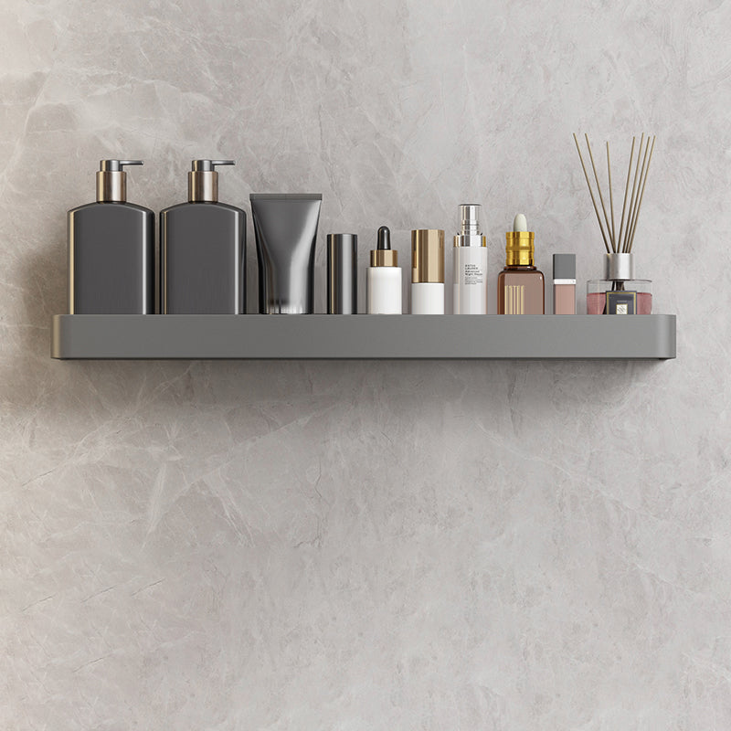 Minimalist Matte Metal Bathroom Accessory Set Modern Bath Shelf 23.5" Towel Bar Not Included 1 Piece Clearhalo 'Bathroom Hardware Sets' 'Bathroom Hardware' 'Bathroom Remodel & Bathroom Fixtures' 'bathroom_hardware_sets' 'Home Improvement' 'home_improvement' 'home_improvement_bathroom_hardware_sets' 7444595