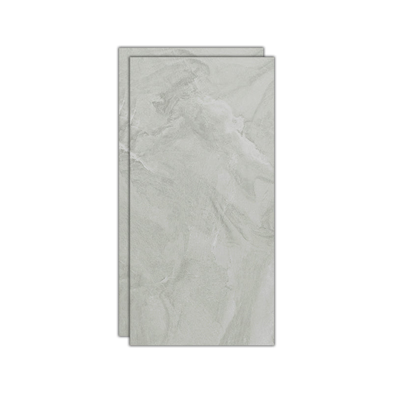 Marble Texture Floor Tile Straight Edge Rectangle Waterproof Floor Tile Light Gray Clearhalo 'Floor Tiles & Wall Tiles' 'floor_tiles_wall_tiles' 'Flooring 'Home Improvement' 'home_improvement' 'home_improvement_floor_tiles_wall_tiles' Walls and Ceiling' 7451877