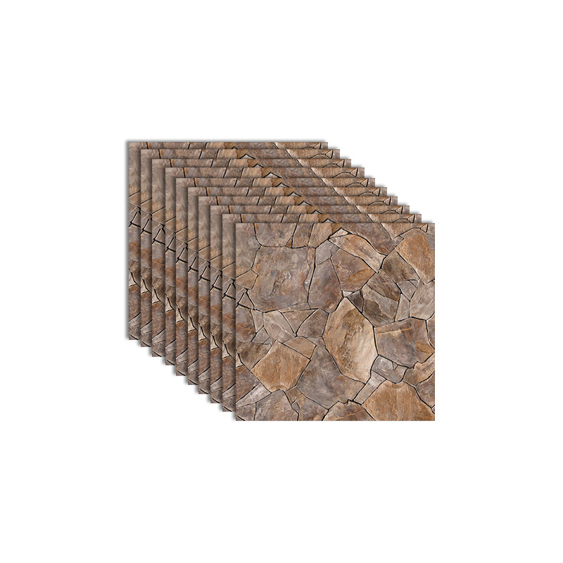 3D Embossed Backsplash Panels Plastic Backsplash Panels with Waterproof Light Khaki 10-Piece Set Clearhalo 'Flooring 'Home Improvement' 'home_improvement' 'home_improvement_wall_paneling' 'Wall Paneling' 'wall_paneling' 'Walls & Ceilings' Walls and Ceiling' 7453855