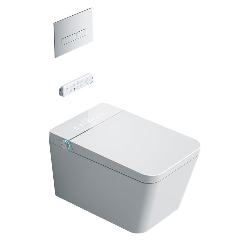 Antimicrobial Wall Mounted Bidet Smart Bidet with Heated Seat Clearhalo 'Bathroom Remodel & Bathroom Fixtures' 'Bidets' 'Home Improvement' 'home_improvement' 'home_improvement_bidets' 'Toilets & Bidets' 7453948