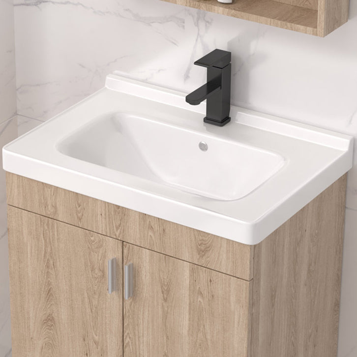 Modern Wood Bathroom Vanity Set Freestanding Single-Sink Bathroom Sink Vanity Clearhalo 'Bathroom Remodel & Bathroom Fixtures' 'Bathroom Vanities' 'bathroom_vanities' 'Home Improvement' 'home_improvement' 'home_improvement_bathroom_vanities' 7454762