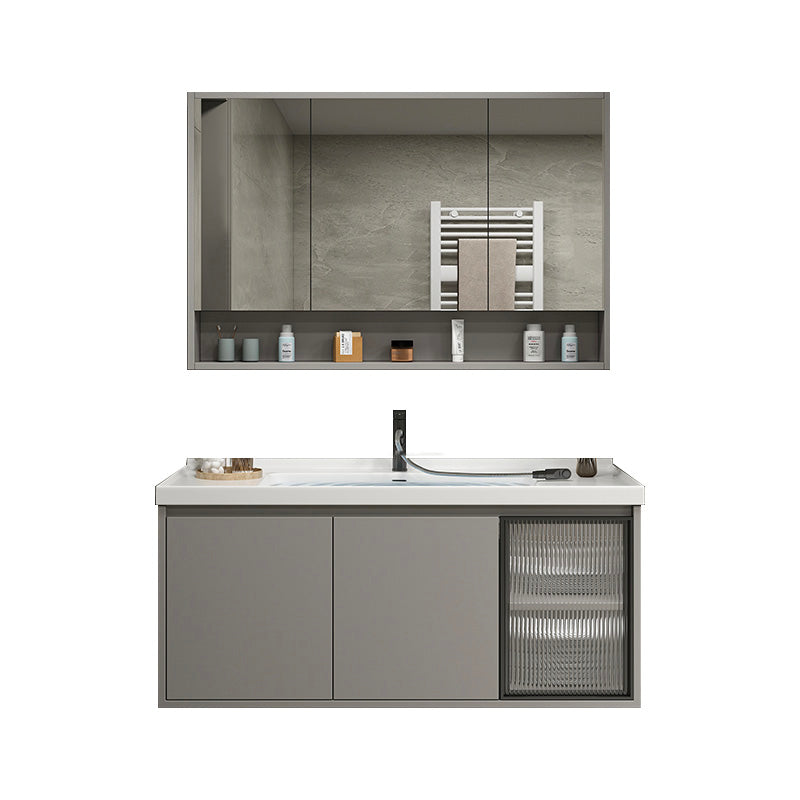 Modern Rectangular Sink Vanity Ceramic Top Single Wall Mount Vanity Vanity & Faucet & Mirror Cabinet https://res.litfad.com/site/img/item/2023/02/19/7462821/1200x1200.jpg Clearhalo 'Bathroom Remodel & Bathroom Fixtures' 'Bathroom Vanities' 'bathroom_vanities' 'Home Improvement' 'home_improvement' 'home_improvement_bathroom_vanities' 7462821