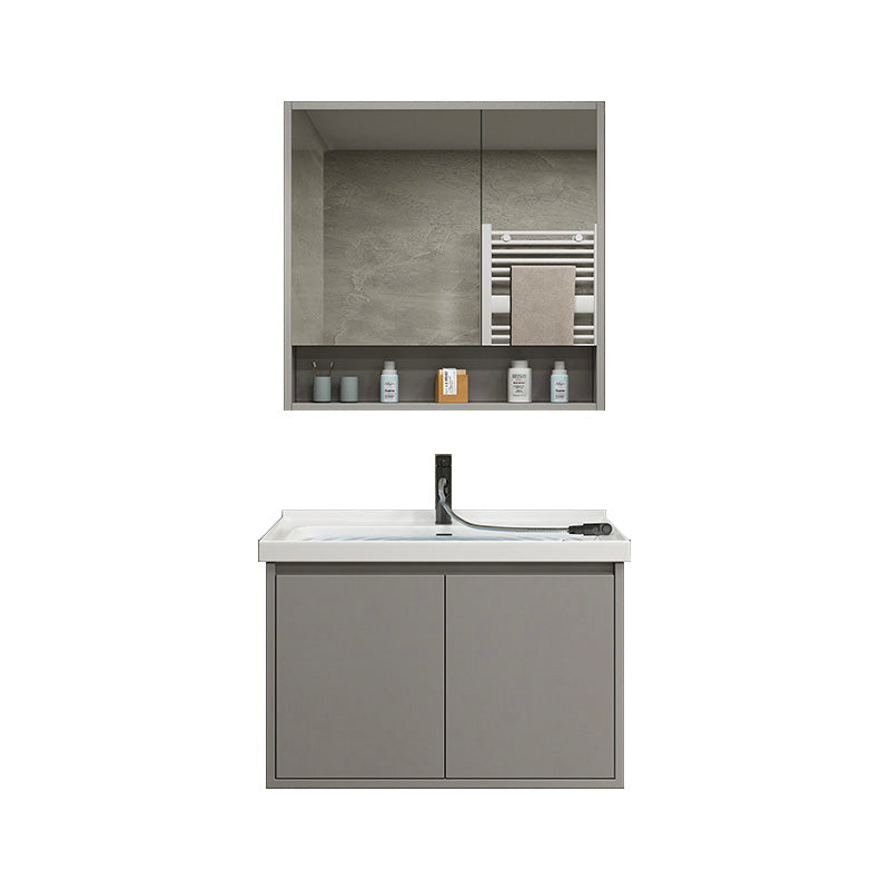 Modern Rectangular Sink Vanity Ceramic Top Single Wall Mount Vanity Vanity & Faucet & Mirror Cabinet https://res.litfad.com/site/img/item/2023/02/13/7462822/1200x1200.jpg Clearhalo 'Bathroom Remodel & Bathroom Fixtures' 'Bathroom Vanities' 'bathroom_vanities' 'Home Improvement' 'home_improvement' 'home_improvement_bathroom_vanities' 7462822