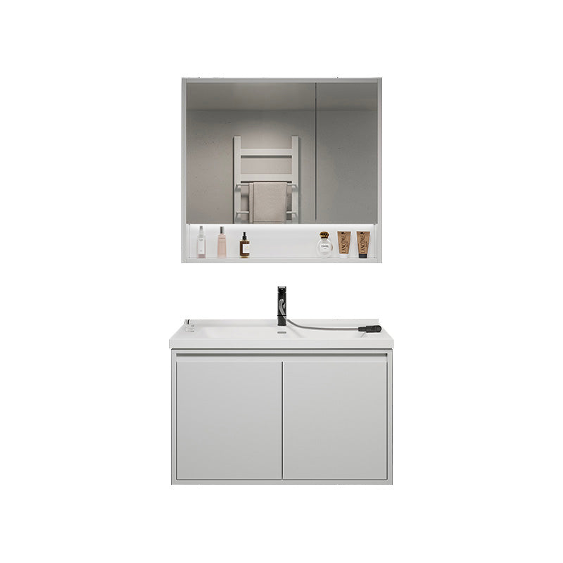 Rectangular Vanity Modern White Ceramic Top Single Wall Mount Vanity Set Vanity & Faucet & Mirror Cabinet https://res.litfad.com/site/img/item/2023/02/16/7462868/1200x1200.jpg Clearhalo 'Bathroom Remodel & Bathroom Fixtures' 'Bathroom Vanities' 'bathroom_vanities' 'Home Improvement' 'home_improvement' 'home_improvement_bathroom_vanities' 7462868