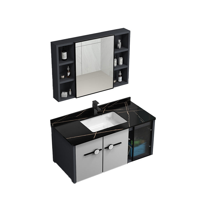 Modern Single Sink Vanity Metal Frame Rectangular Vanity Set Vanity & Faucet & Mirror Cabinet https://res.litfad.com/site/img/item/2023/02/01/7462933/1200x1200.jpg Clearhalo 'Bathroom Remodel & Bathroom Fixtures' 'Bathroom Vanities' 'bathroom_vanities' 'Home Improvement' 'home_improvement' 'home_improvement_bathroom_vanities' 7462933