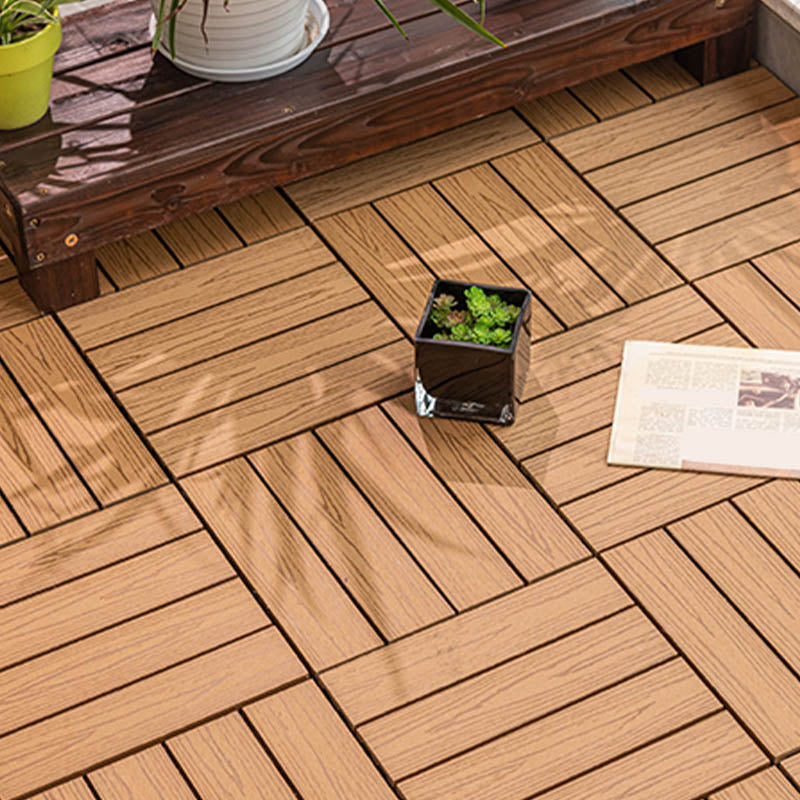 Classical Wooden Flooring Tiles Interlocking Garden Patio Flooring Tiles Clearhalo 'Home Improvement' 'home_improvement' 'home_improvement_outdoor_deck_tiles_planks' 'Outdoor Deck Tiles & Planks' 'Outdoor Flooring & Tile' 'Outdoor Remodel' 'outdoor_deck_tiles_planks' 7464991