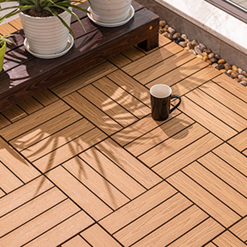 Classical Wooden Flooring Tiles Interlocking Garden Patio Flooring Tiles Clearhalo 'Home Improvement' 'home_improvement' 'home_improvement_outdoor_deck_tiles_planks' 'Outdoor Deck Tiles & Planks' 'Outdoor Flooring & Tile' 'Outdoor Remodel' 'outdoor_deck_tiles_planks' 7465001