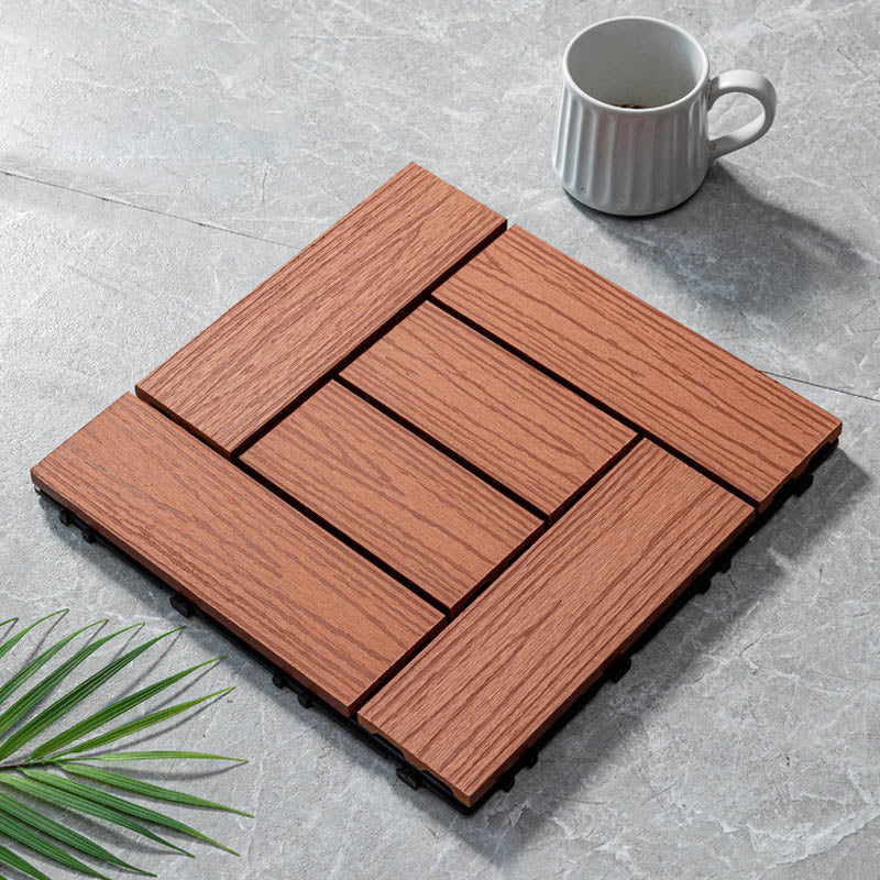 Classical Wooden Flooring Tiles Interlocking Garden Patio Flooring Tiles Rosewood Transformation Clearhalo 'Home Improvement' 'home_improvement' 'home_improvement_outdoor_deck_tiles_planks' 'Outdoor Deck Tiles & Planks' 'Outdoor Flooring & Tile' 'Outdoor Remodel' 'outdoor_deck_tiles_planks' 7465015