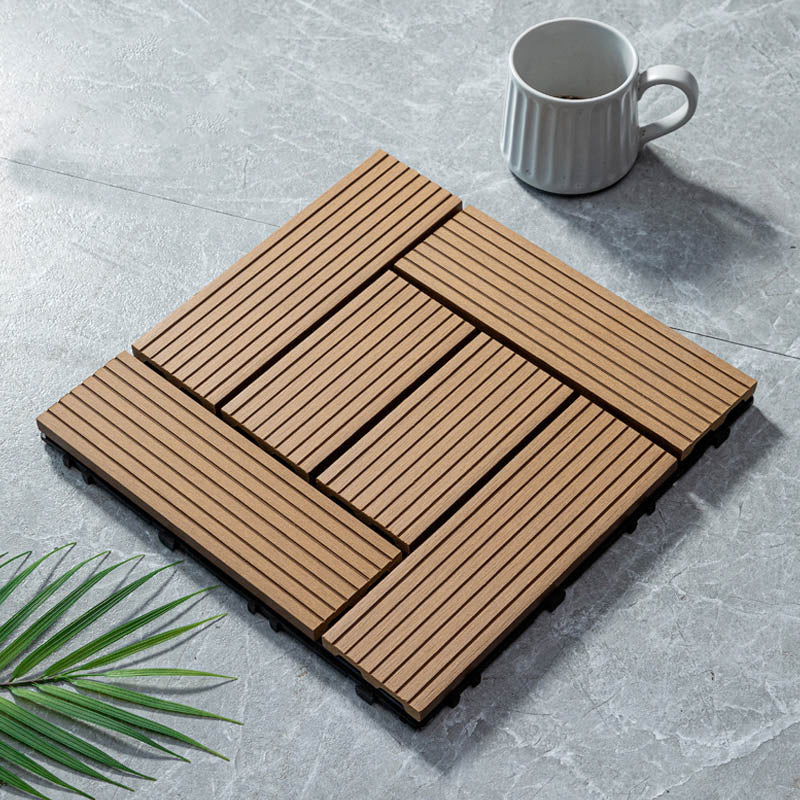 Classical Wooden Flooring Tiles Interlocking Garden Patio Flooring Tiles Yellow Brown Transformation Clearhalo 'Home Improvement' 'home_improvement' 'home_improvement_outdoor_deck_tiles_planks' 'Outdoor Deck Tiles & Planks' 'Outdoor Flooring & Tile' 'Outdoor Remodel' 'outdoor_deck_tiles_planks' 7465026