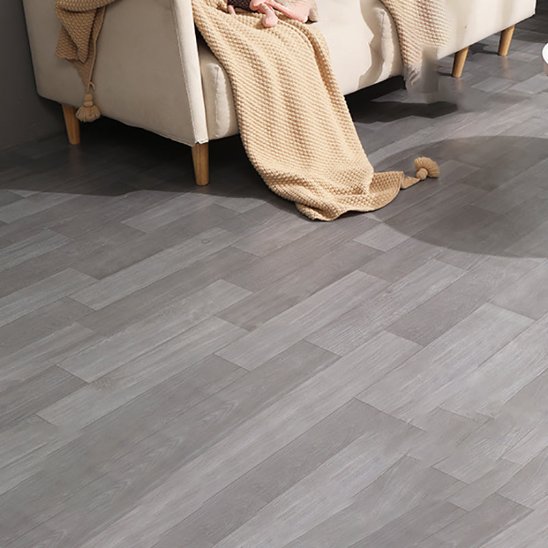 Plastic Flooring Slip Resistant Waterproof Stain Resistant Self-adhesive Wooden Floor Light Gray 0.04" Clearhalo 'Flooring 'Home Improvement' 'home_improvement' 'home_improvement_vinyl_flooring' 'Vinyl Flooring' 'vinyl_flooring' Walls and Ceiling' 7466794