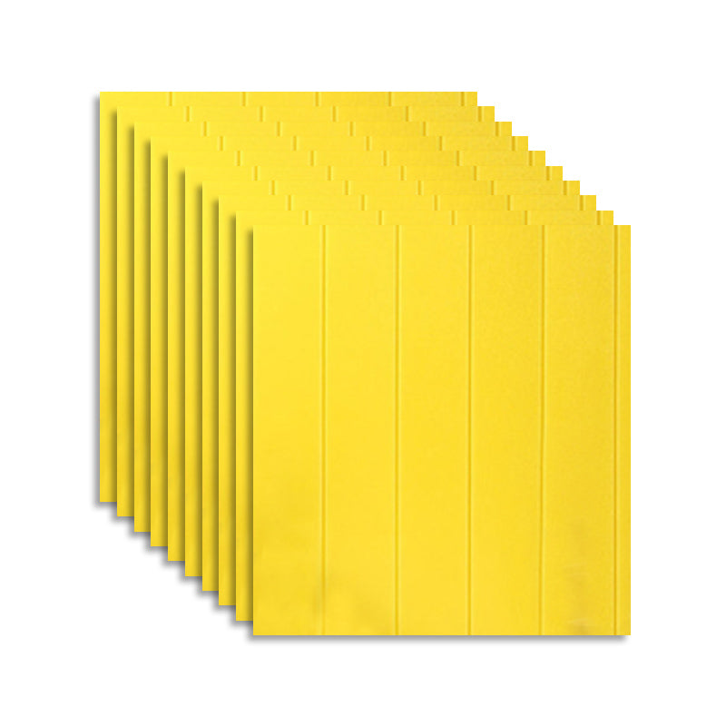 Peel and Stick Backsplash Panels Plastic Contemporary Backsplash Panels Fluorescent Yellow Clearhalo 'Flooring 'Home Improvement' 'home_improvement' 'home_improvement_wall_paneling' 'Wall Paneling' 'wall_paneling' 'Walls & Ceilings' Walls and Ceiling' 7468253