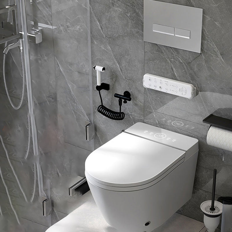 Elongated Wall Mounted Bidet in White Smart Bidet with Heated Seat Clearhalo 'Bathroom Remodel & Bathroom Fixtures' 'Bidets' 'Home Improvement' 'home_improvement' 'home_improvement_bidets' 'Toilets & Bidets' 7470045