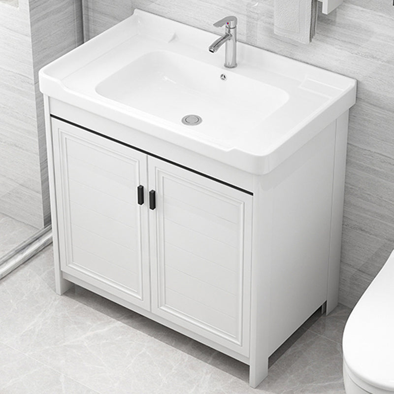 Modern Bathroom Sink Vanity Freestanding Single-Sink Bathroom Vanity Set Clearhalo 'Bathroom Remodel & Bathroom Fixtures' 'Bathroom Vanities' 'bathroom_vanities' 'Home Improvement' 'home_improvement' 'home_improvement_bathroom_vanities' 7470736