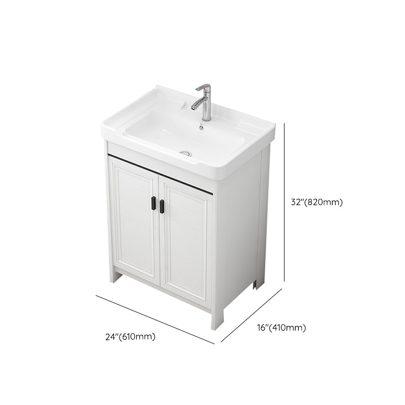 Modern Bathroom Sink Vanity Freestanding Single-Sink Bathroom Vanity Set Clearhalo 'Bathroom Remodel & Bathroom Fixtures' 'Bathroom Vanities' 'bathroom_vanities' 'Home Improvement' 'home_improvement' 'home_improvement_bathroom_vanities' 7470775