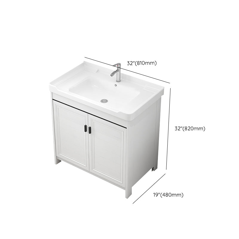 Modern Bathroom Sink Vanity Freestanding Single-Sink Bathroom Vanity Set Clearhalo 'Bathroom Remodel & Bathroom Fixtures' 'Bathroom Vanities' 'bathroom_vanities' 'Home Improvement' 'home_improvement' 'home_improvement_bathroom_vanities' 7470777