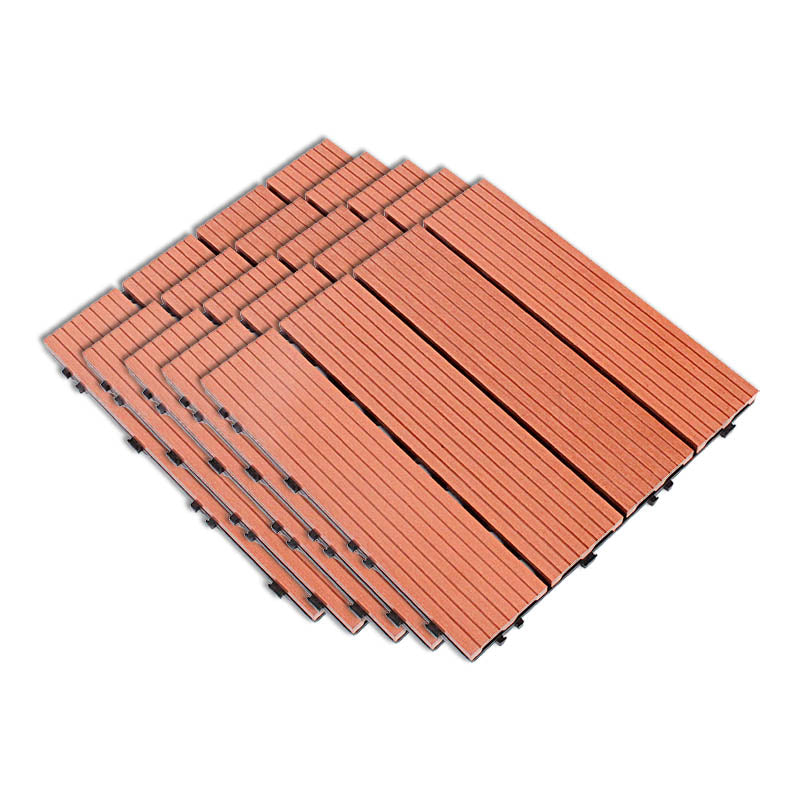 Composite Deck Flooring Tiles Interlocking Patio Flooring Tiles with Fire Resistant Orange Clearhalo 'Home Improvement' 'home_improvement' 'home_improvement_outdoor_deck_tiles_planks' 'Outdoor Deck Tiles & Planks' 'Outdoor Flooring & Tile' 'Outdoor Remodel' 'outdoor_deck_tiles_planks' 7480988