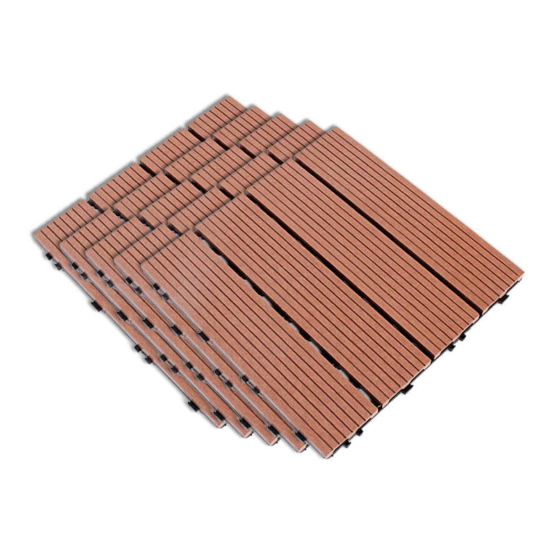 Composite Deck Flooring Tiles Interlocking Patio Flooring Tiles with Fire Resistant Light Brown Clearhalo 'Home Improvement' 'home_improvement' 'home_improvement_outdoor_deck_tiles_planks' 'Outdoor Deck Tiles & Planks' 'Outdoor Flooring & Tile' 'Outdoor Remodel' 'outdoor_deck_tiles_planks' 7480994