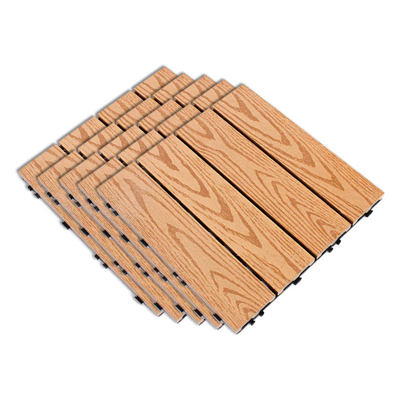 Composite Deck Flooring Tiles Interlocking Patio Flooring Tiles with Fire Resistant Turmeric Clearhalo 'Home Improvement' 'home_improvement' 'home_improvement_outdoor_deck_tiles_planks' 'Outdoor Deck Tiles & Planks' 'Outdoor Flooring & Tile' 'Outdoor Remodel' 'outdoor_deck_tiles_planks' 7480998