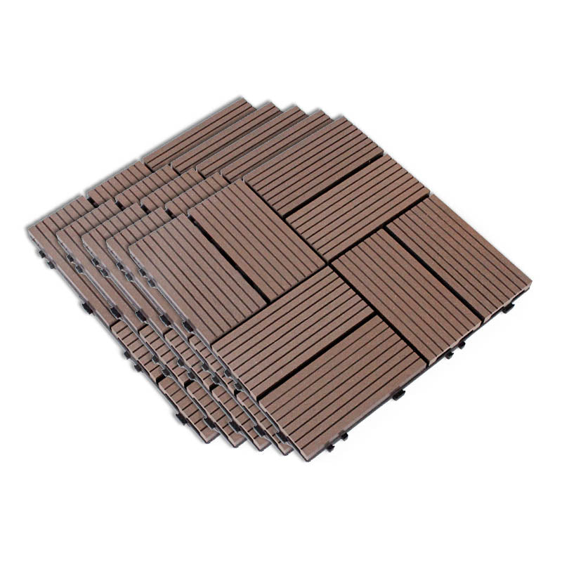 Composite Deck Flooring Tiles Interlocking Patio Flooring Tiles with Fire Resistant Light Coffee Clearhalo 'Home Improvement' 'home_improvement' 'home_improvement_outdoor_deck_tiles_planks' 'Outdoor Deck Tiles & Planks' 'Outdoor Flooring & Tile' 'Outdoor Remodel' 'outdoor_deck_tiles_planks' 7481004