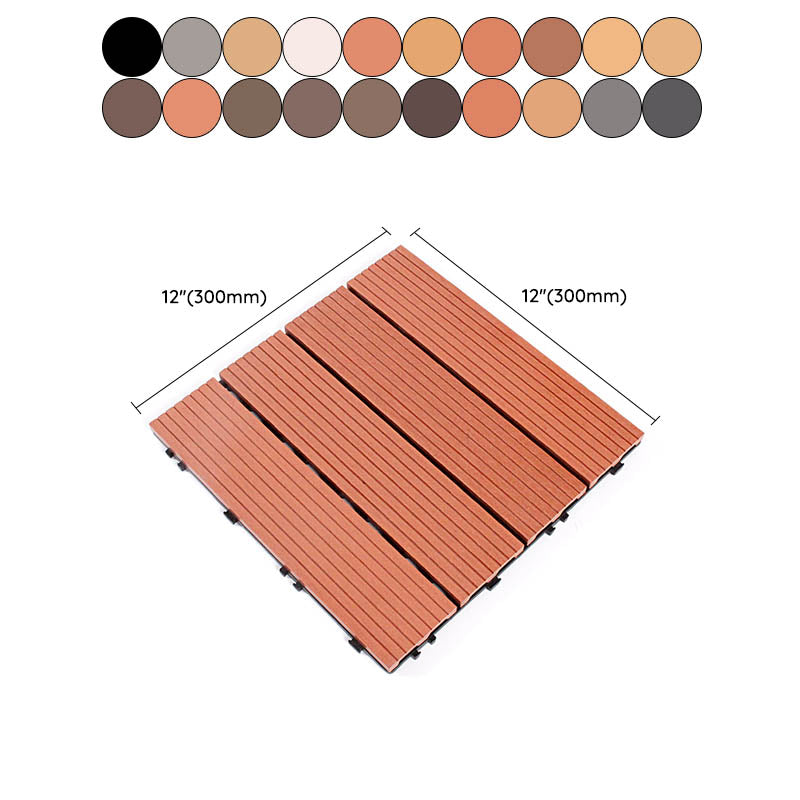 Composite Deck Flooring Tiles Interlocking Patio Flooring Tiles with Fire Resistant Clearhalo 'Home Improvement' 'home_improvement' 'home_improvement_outdoor_deck_tiles_planks' 'Outdoor Deck Tiles & Planks' 'Outdoor Flooring & Tile' 'Outdoor Remodel' 'outdoor_deck_tiles_planks' 7481010