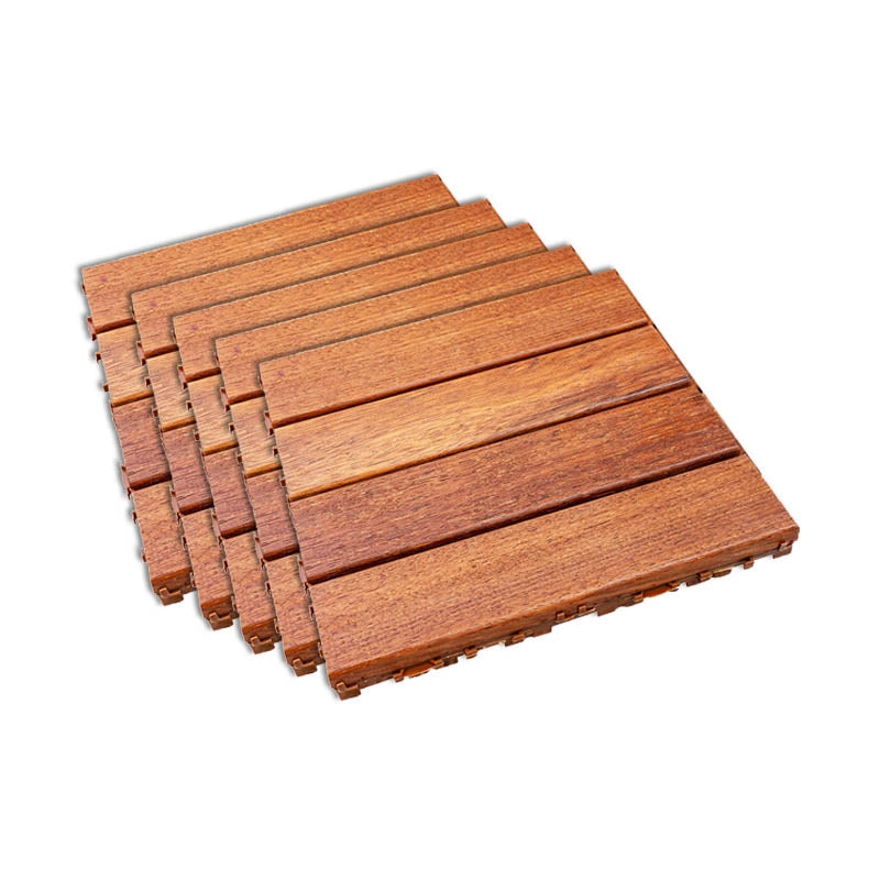 Interlocking Patio Flooring Tiles Solid Wood Waterproof Patio Flooring Tiles 12" x 12" Clearhalo 'Home Improvement' 'home_improvement' 'home_improvement_outdoor_deck_tiles_planks' 'Outdoor Deck Tiles & Planks' 'Outdoor Flooring & Tile' 'Outdoor Remodel' 'outdoor_deck_tiles_planks' 7481068