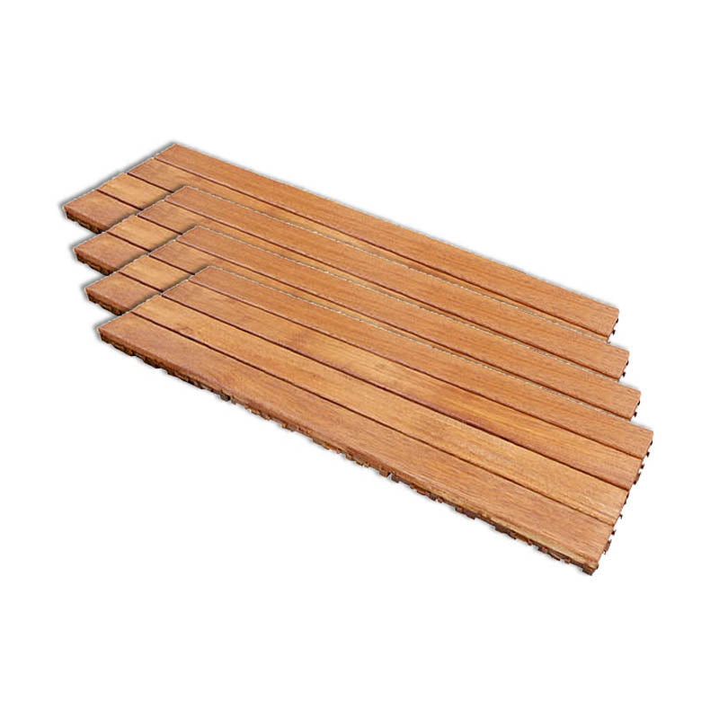 Interlocking Patio Flooring Tiles Solid Wood Waterproof Patio Flooring Tiles 12"L x 35"W Clearhalo 'Home Improvement' 'home_improvement' 'home_improvement_outdoor_deck_tiles_planks' 'Outdoor Deck Tiles & Planks' 'Outdoor Flooring & Tile' 'Outdoor Remodel' 'outdoor_deck_tiles_planks' 7481071