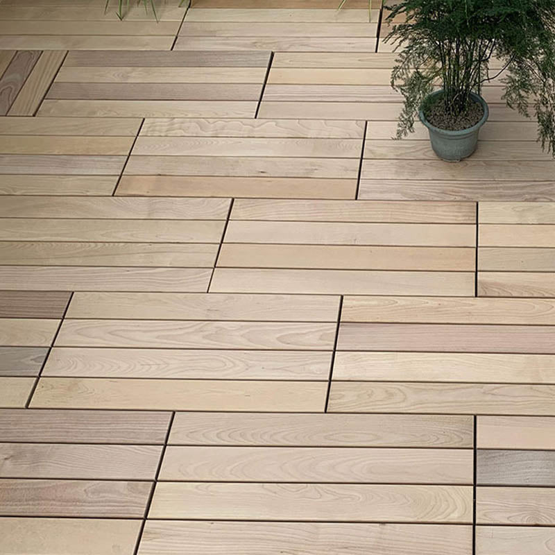 Solid Wood Deck Flooring Tiles Interlocking Deck Flooring Tiles Clearhalo 'Home Improvement' 'home_improvement' 'home_improvement_outdoor_deck_tiles_planks' 'Outdoor Deck Tiles & Planks' 'Outdoor Flooring & Tile' 'Outdoor Remodel' 'outdoor_deck_tiles_planks' 7481086