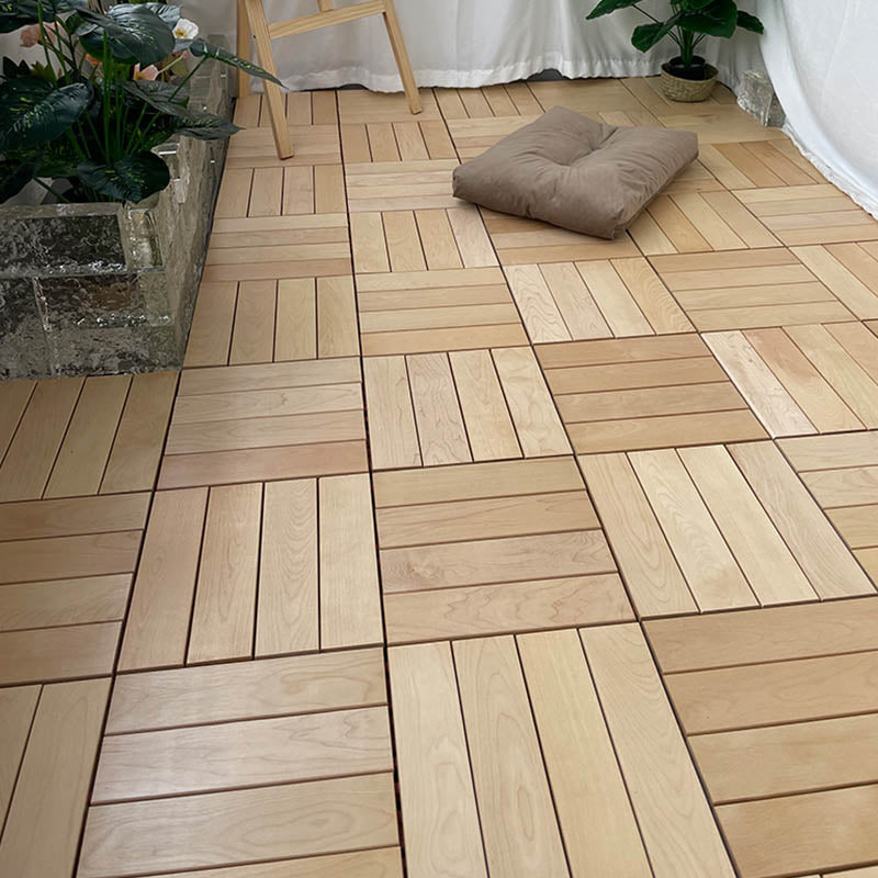 Solid Wood Deck Flooring Tiles Interlocking Deck Flooring Tiles Clearhalo 'Home Improvement' 'home_improvement' 'home_improvement_outdoor_deck_tiles_planks' 'Outdoor Deck Tiles & Planks' 'Outdoor Flooring & Tile' 'Outdoor Remodel' 'outdoor_deck_tiles_planks' 7481088