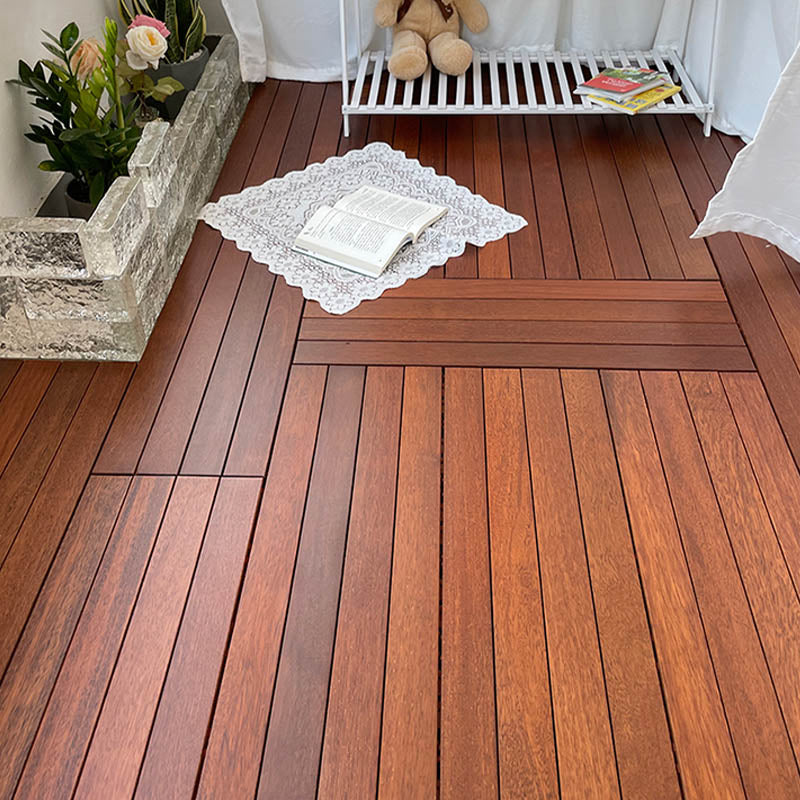 Solid Wood Deck Flooring Tiles Interlocking Deck Flooring Tiles 12"L x 35"W Orange Clearhalo 'Home Improvement' 'home_improvement' 'home_improvement_outdoor_deck_tiles_planks' 'Outdoor Deck Tiles & Planks' 'Outdoor Flooring & Tile' 'Outdoor Remodel' 'outdoor_deck_tiles_planks' 7481099