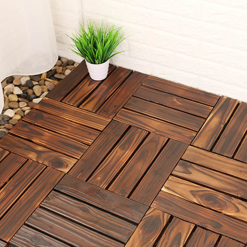 Interlocking Patio Flooring Tiles Solid Wood Patio Flooring Tiles Clearhalo 'Home Improvement' 'home_improvement' 'home_improvement_outdoor_deck_tiles_planks' 'Outdoor Deck Tiles & Planks' 'Outdoor Flooring & Tile' 'Outdoor Remodel' 'outdoor_deck_tiles_planks' 7481105