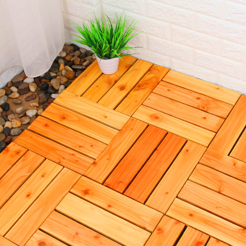 Interlocking Patio Flooring Tiles Solid Wood Patio Flooring Tiles Clearhalo 'Home Improvement' 'home_improvement' 'home_improvement_outdoor_deck_tiles_planks' 'Outdoor Deck Tiles & Planks' 'Outdoor Flooring & Tile' 'Outdoor Remodel' 'outdoor_deck_tiles_planks' 7481108