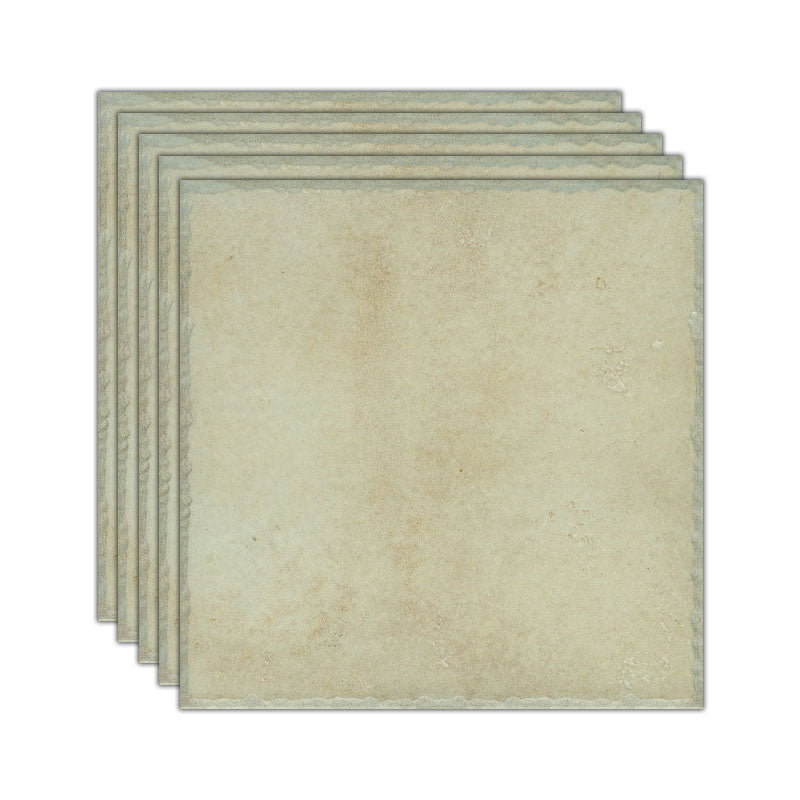 Tradition Square Floor and Wall Tile Plain Frosted Porcelain Tile Beige Clearhalo 'Floor Tiles & Wall Tiles' 'floor_tiles_wall_tiles' 'Flooring 'Home Improvement' 'home_improvement' 'home_improvement_floor_tiles_wall_tiles' Walls and Ceiling' 7483267