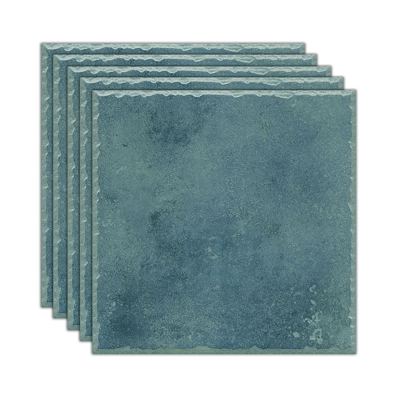 Tradition Square Floor and Wall Tile Plain Frosted Porcelain Tile Blue Clearhalo 'Floor Tiles & Wall Tiles' 'floor_tiles_wall_tiles' 'Flooring 'Home Improvement' 'home_improvement' 'home_improvement_floor_tiles_wall_tiles' Walls and Ceiling' 7483273