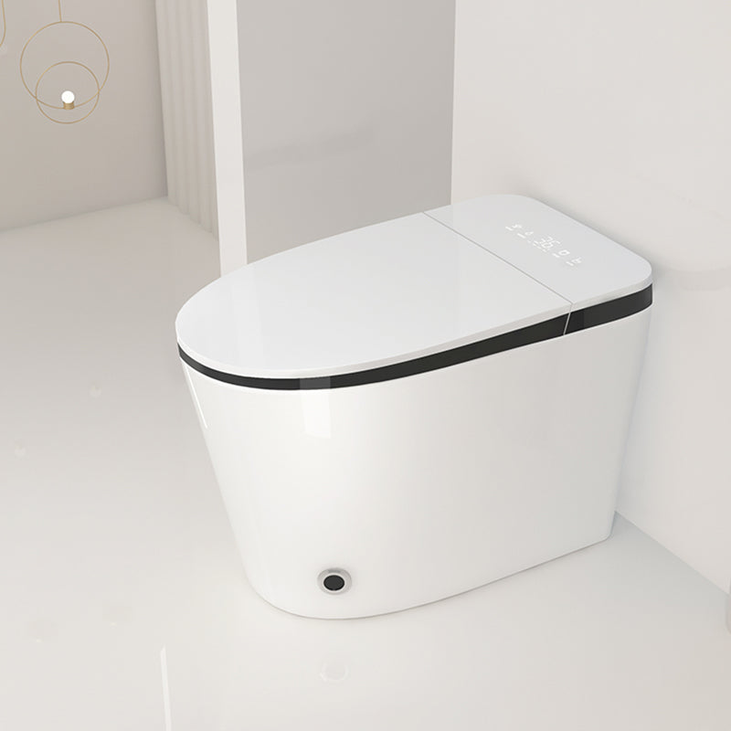 Deodorizing Floor Standing Bidet Foot Sensor Elongated Floor Mount Bidet Clearhalo 'Bathroom Remodel & Bathroom Fixtures' 'Bidets' 'Home Improvement' 'home_improvement' 'home_improvement_bidets' 'Toilets & Bidets' 7491543