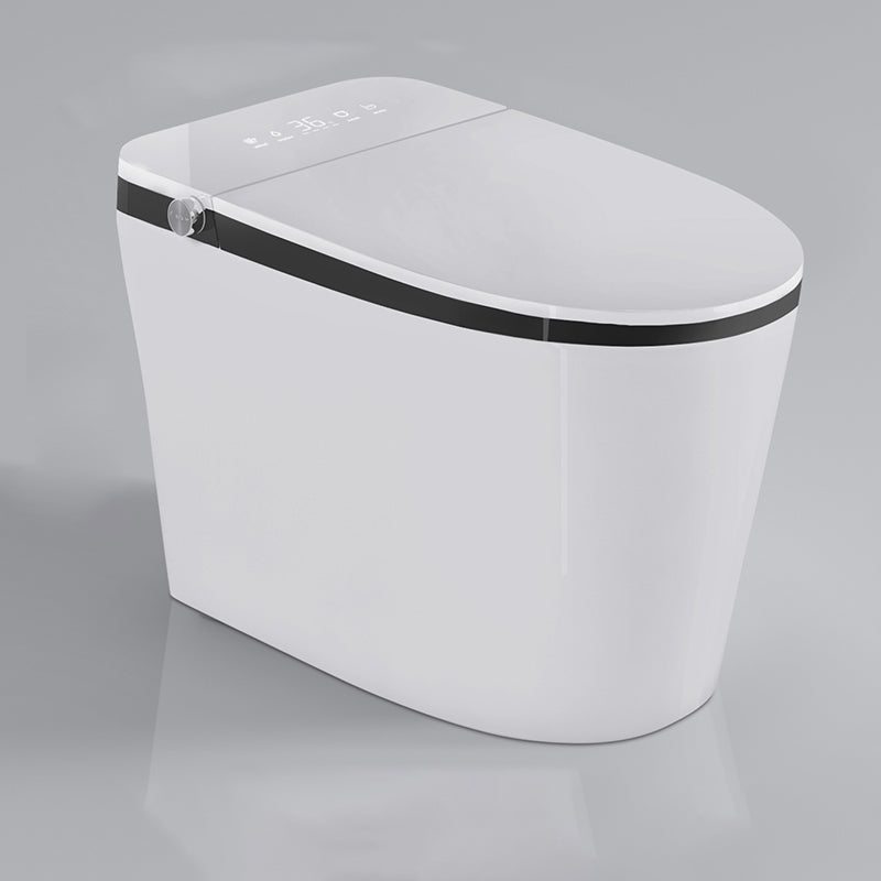 Deodorizing Floor Standing Bidet Foot Sensor Elongated Floor Mount Bidet Clearhalo 'Bathroom Remodel & Bathroom Fixtures' 'Bidets' 'Home Improvement' 'home_improvement' 'home_improvement_bidets' 'Toilets & Bidets' 7491544